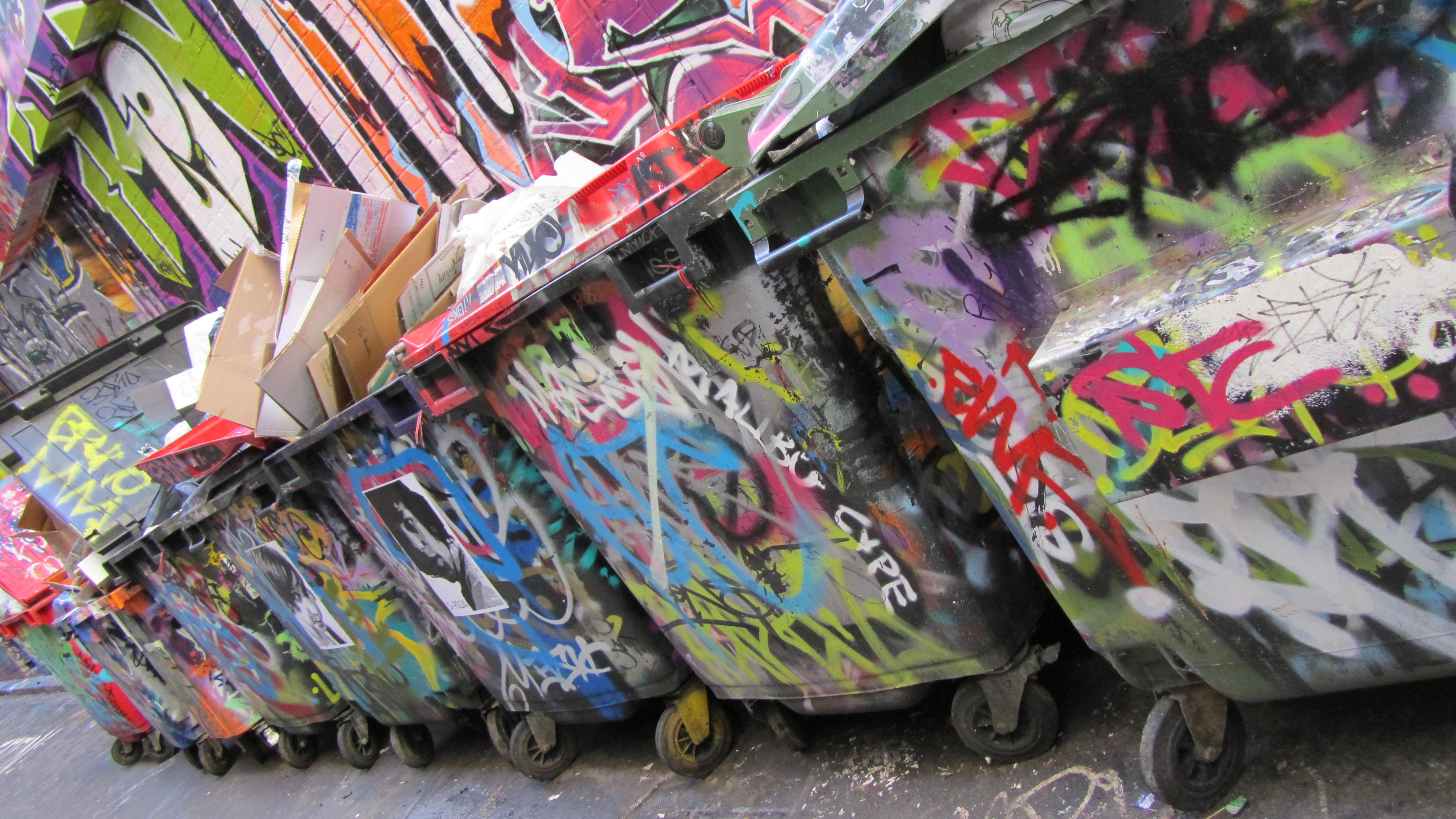 designated graffiti art alley